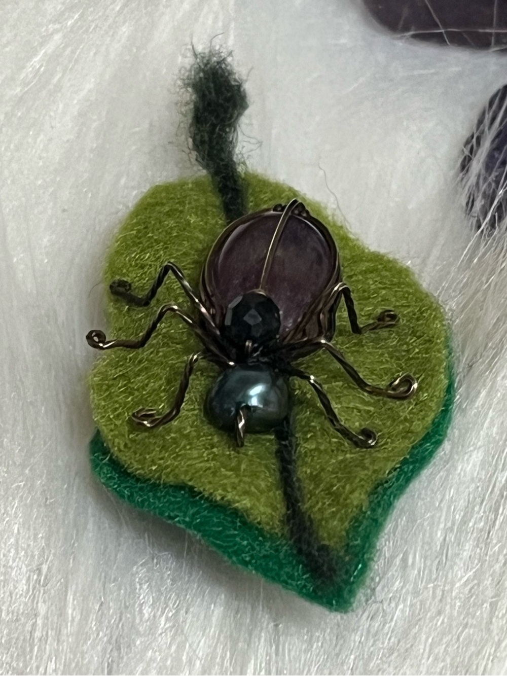 Handmade Insect Brooch - Picture 3 of 7